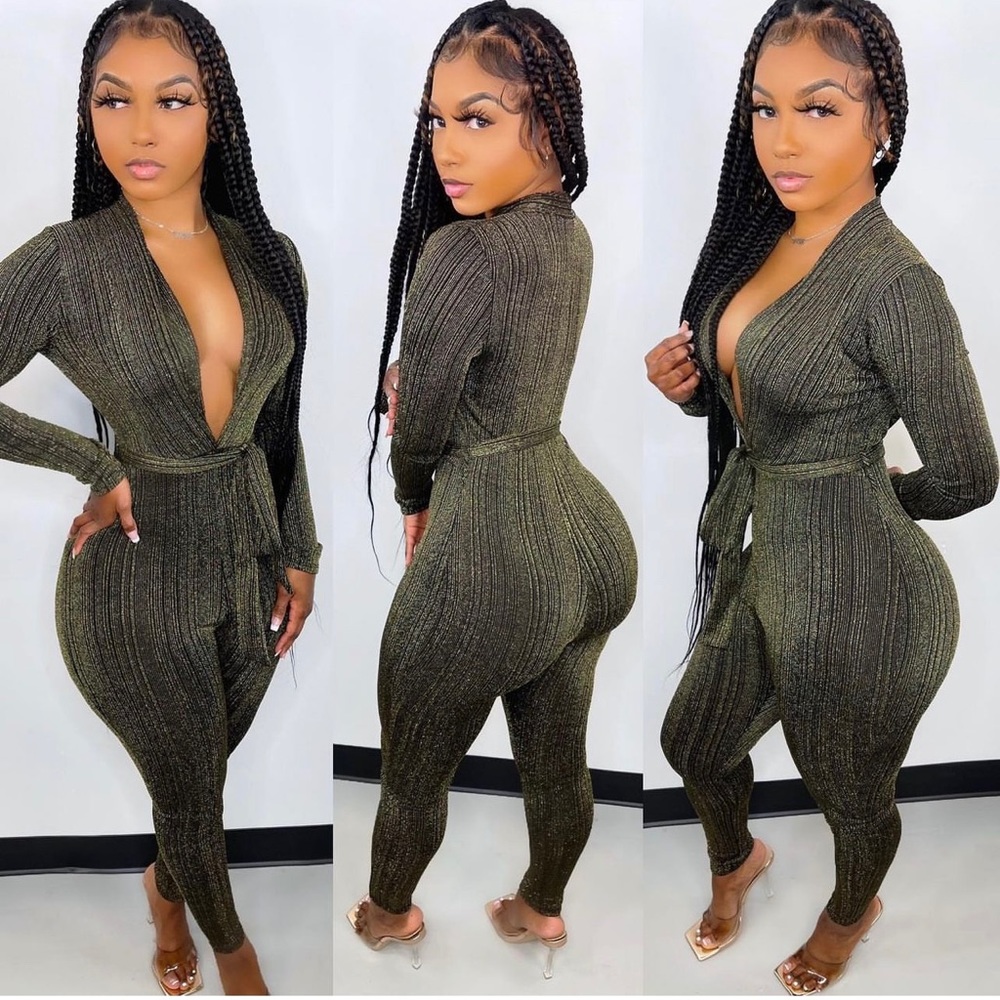 SugarPopped Deep Shimmer Jumpsuit